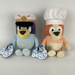 Bluey & Friends Plush Stuffed Animal 8″ Toys Captain Bluey Chef Bingo New w Tags