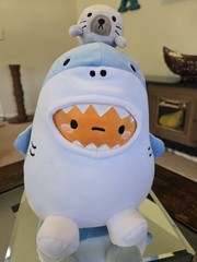 Smoko Blue Shark Tayto Potato W/ Seal 10 Inch Plush. Tush Tag Imperfection