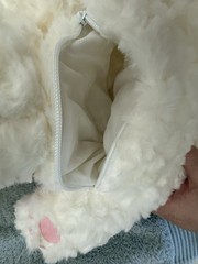 Baby Three Hugging Baby Backpack Plush Confirmed Cream Bunny US Seller J