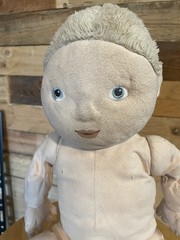 Ikea Lekkamrat Boy Jointed Plush Doll Light Skin Blonde Chamois Stuffed Toy