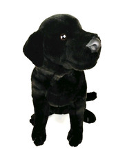 E&J Classic Black Labrador Retriever Realistic Dog Plush Large 28″ Stuffed Vtg