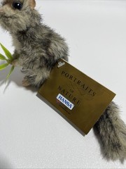 HANSA Possum Keychain Plush Toy Realistic Animal Keyring