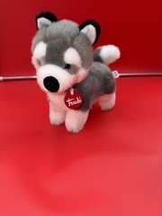 Trudi Husky Marcus Plush Puppy Dog Standing Stuffed Animal 22271 Italy Small