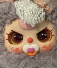 Baby Three Lily Rabbit Purple Two-toned with Angry Eyes & Paci Confirmed Display