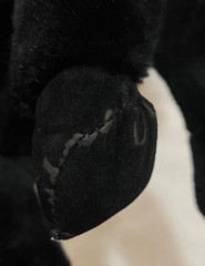 RARE Vintage 1989 Douglas Cuddle Toys Black & White Horse 14″ Plush Pony