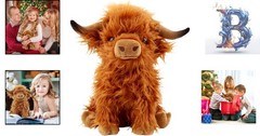 Handmade 11” Brown Highland Cow Plushie – Cozy Gift for Any Special Occasion
