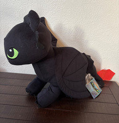 Toothless Large PLUSH Dragon Bed Cuddle PILLOW New with Tags 24”