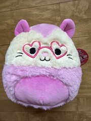 Squishmallows FuzzAMallow Official Chambless the Pink Opossum 8″ New With Tags