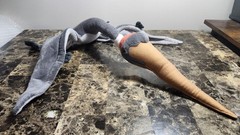 Quetzalcoatlus Plush Dinosaur Field Museum Gray Stuffed Wild Republic 21″
