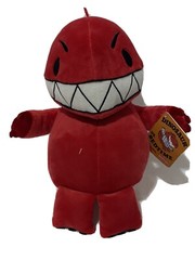 Kohls Cares Red Dinosaur vs Bedtime Big White Teeth Plush Stuffed By Bob Shea