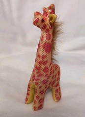 Giraffe Sand Filled Animal Toy Weighted Sandbag Plush Fidget Toy Sensory 6”