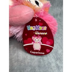 Squishmallows Hug Mees 10″ Caparinne Sparkly Antlers Furry Head 2023 Valentines