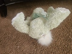 Animal Adventure Green Bunny Rabbit Plush W/ Tag – New – 2004 Fuzzy 12″