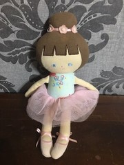 Alimrose AU Ballerina Plush Baby Doll Tutu Pink Floral Stuffed Toy Rose Garden