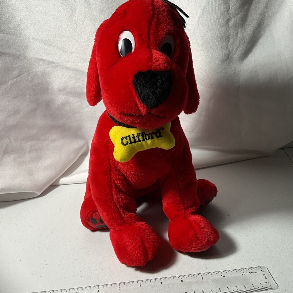 Clifford The Big Red Dog Plush Stuffed Animal Toy 10″ Sitting Scholastic
