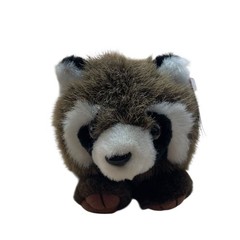 VTG PUFFKINS 1997 Bandit Raccoon Plush Beanie Toy