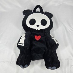 Toynami Skelanimals Jack The Rabbit Plush Backpack 16 Inch Cute Goth Retro