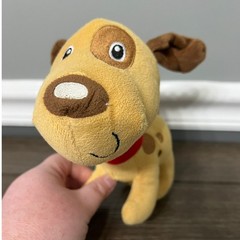 Cute Dog Plush Stuffed Animal Red Collar Puppy Toy Kids Children