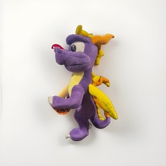SPYRO the Dragon Plush Vtg 2001 Universal Studios Play by Play Large 21” RARE