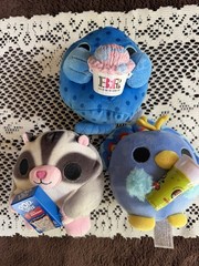 Zuru Snackles Series Lot Of 3 Plush Kung Fu Tea Basking Robbin’s Pop Tart