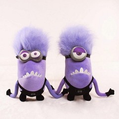 Despicable Me Minions 12″ Plush Set Purple Evil Minion 2PCS One Eye Two Eyes Toy