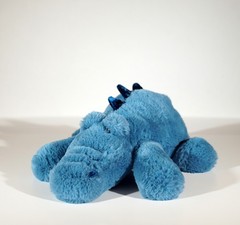 Pre-Owned Aurora Blue Snoozles Crocodile Alligator Floppy Stuffed Plush Toy