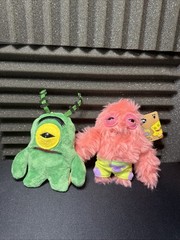 Plankton & Patrick 5” ZURU Fuggler x Spongebob Squarepants Keychain Plush SET
