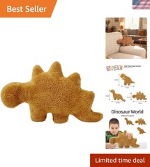 Dino Nugget Pillow, 18 inch Soft Dinosaur Chicken Nuggets Pillow for Birthday…