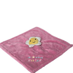 Baby Gear Flower Lovey Security Blanket 16×14″ Pink Plush Growing Cuter Nursery