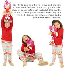 Soft Anime Cuddle Pillow Buddy: Sonic The Hedgehog Amy Rose for Children