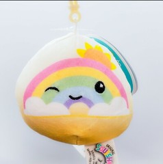 Squishmallow Vera sunshine rainbow Stuffed Plush Clip On 3.5″ Christmas gift