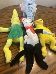 Lot of 4 Kohls Cares Dr. Seuss Character Plush Stuffed Animals, Kohl’s Toys