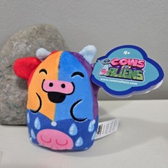 New Cows VS Aliens #003 3 Cow Moo-Brella Umbrella Rain New Unboxed 4″ Plush Toy