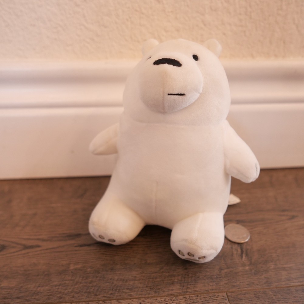 Brand New We Bare Bears 7” Plush Polar Ice Bear Cartoon Network !!!