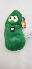 VTG. Veggie Tales Larry the Cucumber Plush w/Tags Big Idea Lyric Studios 8″ 1998