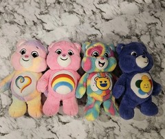 Care Bears Plush Lot Of 4 Modern Basic Fun 12” Cheer Dream Bright Togetherness
