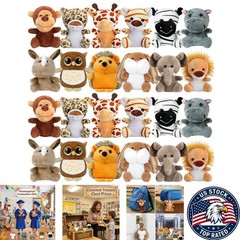 Cuddly 24-Pc Set of Mini Plush Jungle Animals – Perfect for Little Explorers