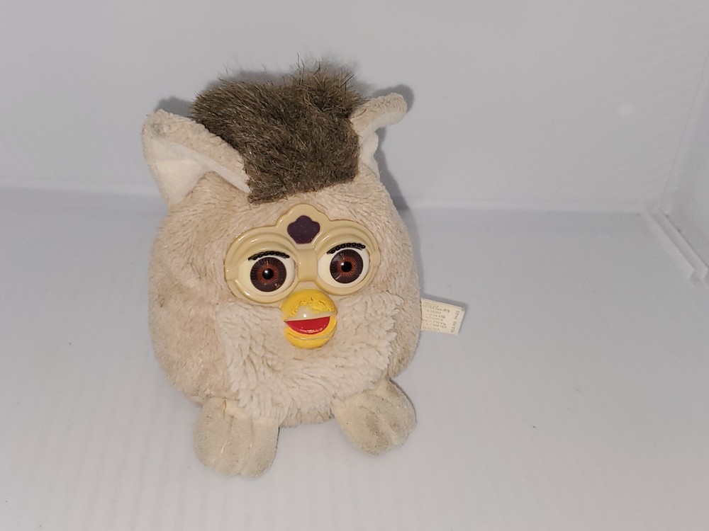 Vintage Tiger 1999 Furby Buddies Beanbag Plush Toy Mini 4”. RARE HTF