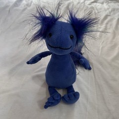 Jellycat Andie Royal Blue 8in Axolotl Small Plush Retired Stuffed Animal