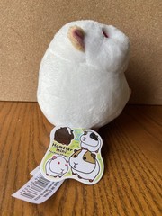 Hamster Mini Plush Toy White Pink/Red Eyes Ichi Trading Company New With Tags