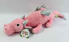 GiggleScape Pink Dragon Plush 23″ Large Sparkle Holographic Wings Target NWT
