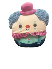 Squishmallows 8” Inch Kaigen Teal Purple Blue Hair Circus Clown Halloween