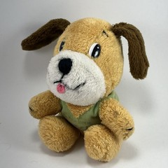 Dakin I’m Your Little Rascal Puppy Plush Dog Tan Brown Green Shirt Vintage 1977