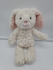 Mary Meyer Cream Putty Bunny 11 inch Soft Plush Lovey Baby Toy Embroider Eyes