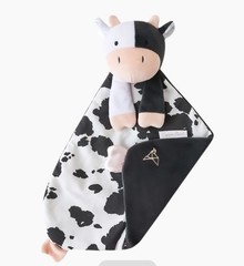 NWT Baby Cow Lovey Newborn Plush Snuggle Buddy Toy Security Blanket Copper Pearl
