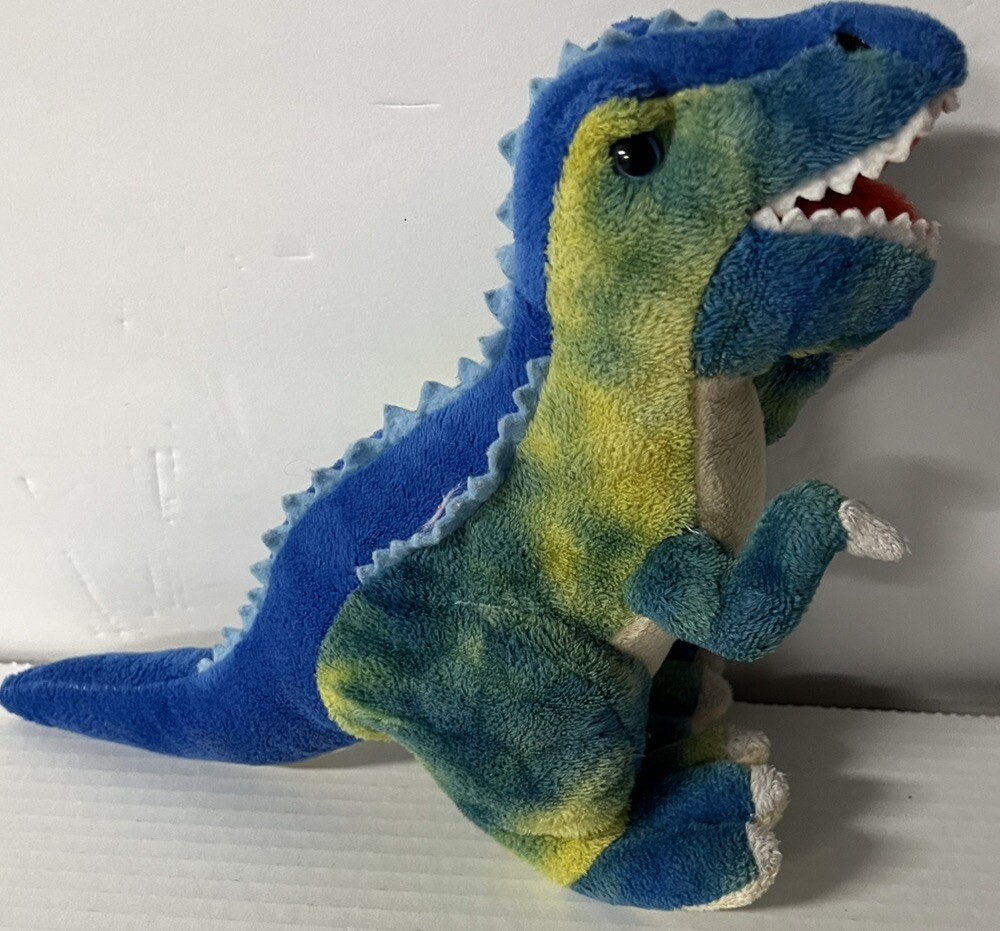 Fiesta Toys T-Rex Plush, 15″, Blue Tie Dye