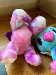 Lot of Hatchimals Aqua Purple & Pink Plush Parrot Bird & Pegasus Flying Horse