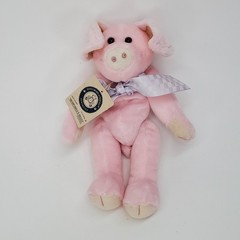 Boyds Bears Mudpuddle P Piglet Pink Plush Jointed Pig 51790-09 BabyBoyds NWT