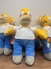 Homer Simpson 15” Plush Stuffed Doll Nanco 2005 The Simpsons New With Tags X1