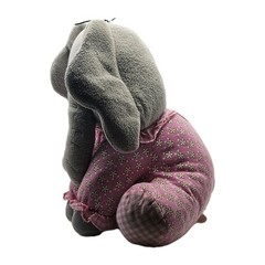 HTF Cracker Barrel Cherished Beginnings Elephant Plush Pink Gray Removable PJs